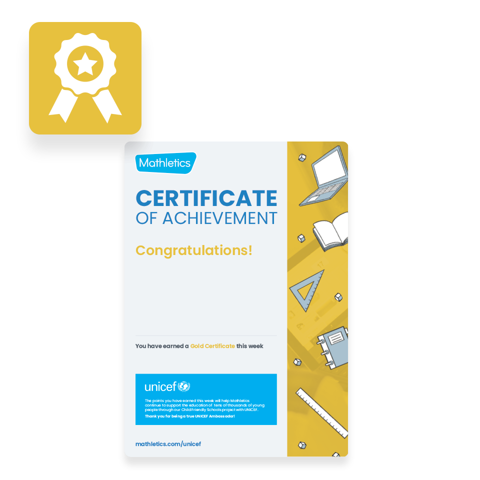 Mathletics Resources - Certificates