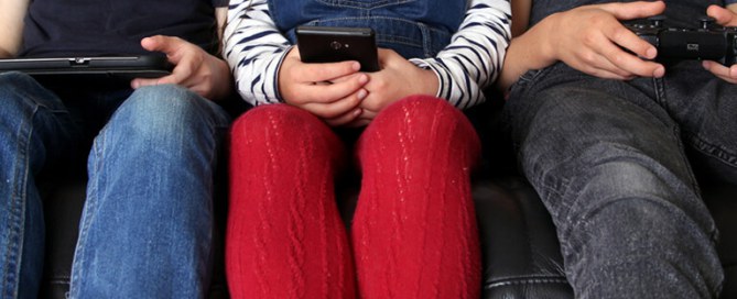 Children addicted to screens