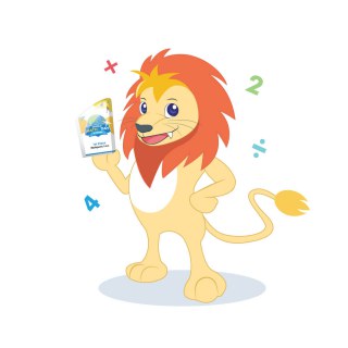 World Maths Day character Mathjestic Lion