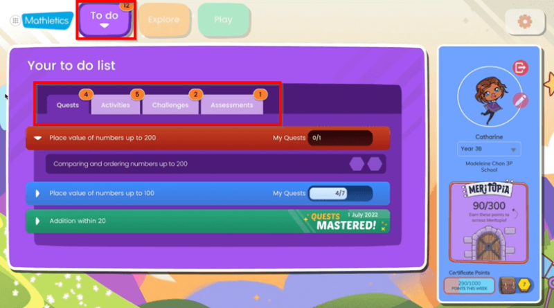 how to set homework on mathletics