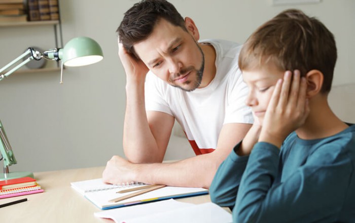 Parent struggling with homework
