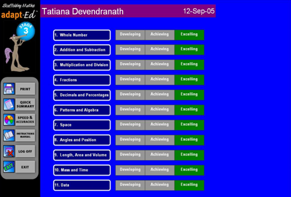 Scaffolding Maths Screenshot