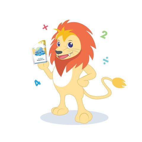 World Maths Day characters Mathjestic Lion 2023