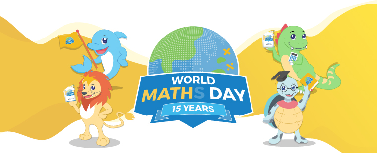 World Maths Day mathlete characters