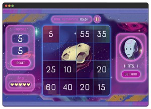 Screen shot of Multiverse, multiplication online games for the class