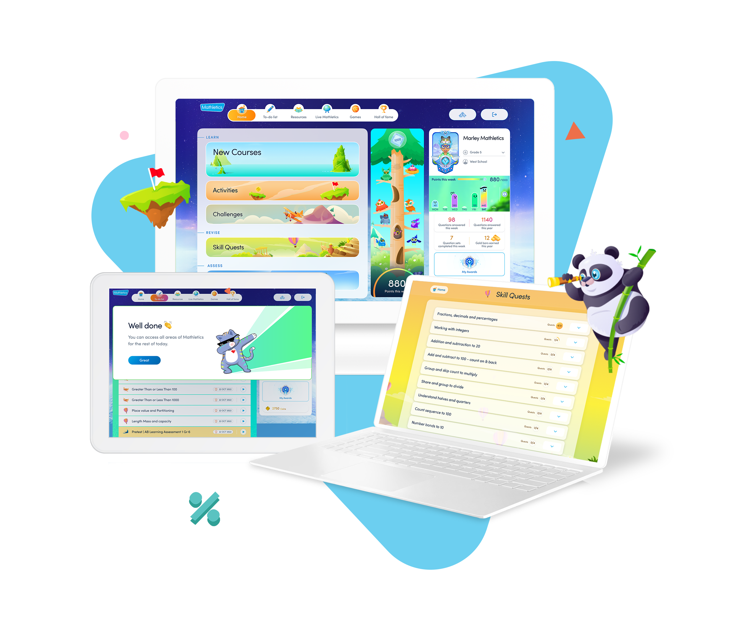 MX_desktop2 Mathletics is made for schools
